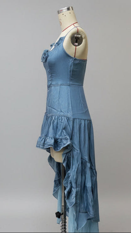 Corset Ruffle Mini Dress