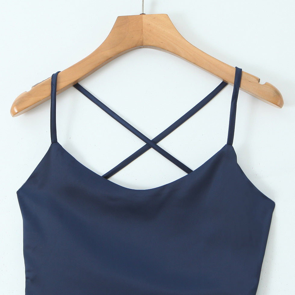 Midnight Navy Satin Asymmetric Ruffle Maxi Dress