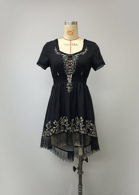 Romantic Gypsy Corset Lace-Up Pleated Sundress