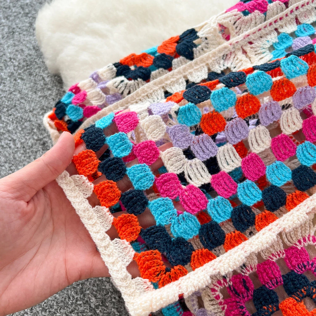 Basics Long Sleeves Vintage Hollow Out Hook Flower Chic Embroidered Knitted Cardigan Top Bohemian Vacation High Street Clothing