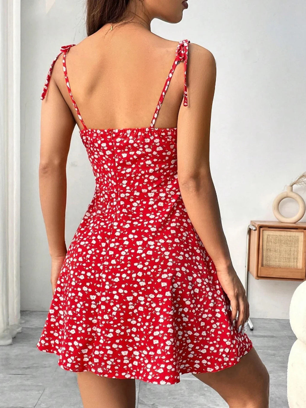 Meadow Flutter Tied Strap Dress - Four Eye Catching Colours