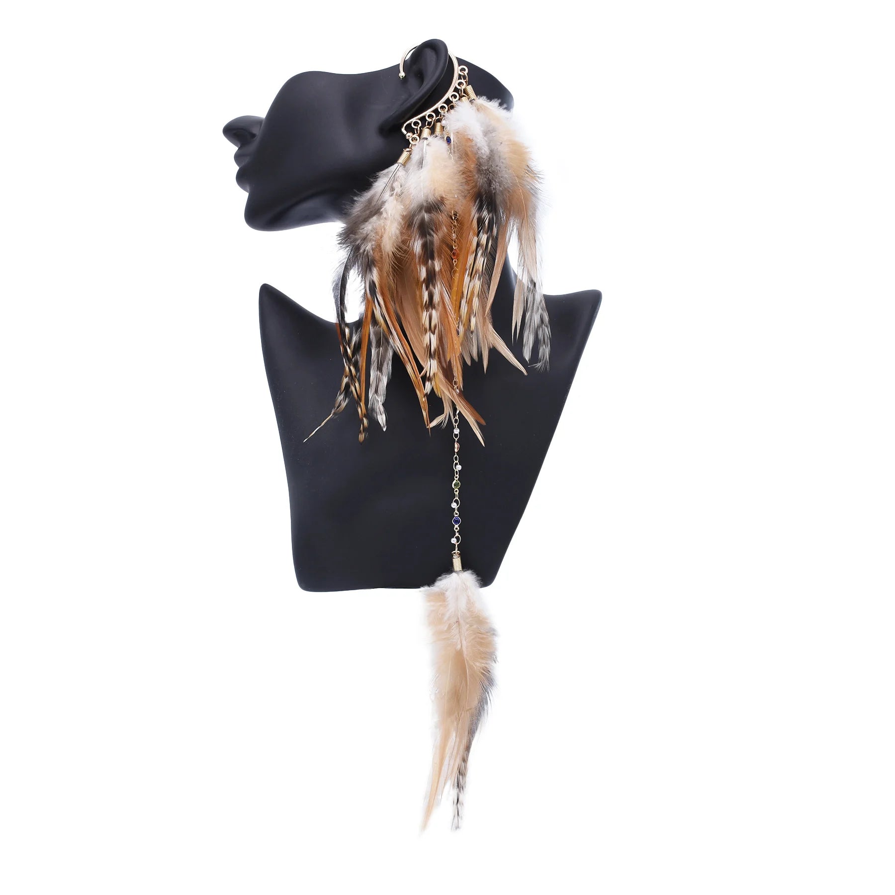 Gypsy Feather Dreamcatcher Earring – Single Statement Piece (5 Boho Colourways) Gypsy Feather Dreamcatcher Earring – Single Statement Piece (5 Boho Colourways) Earings