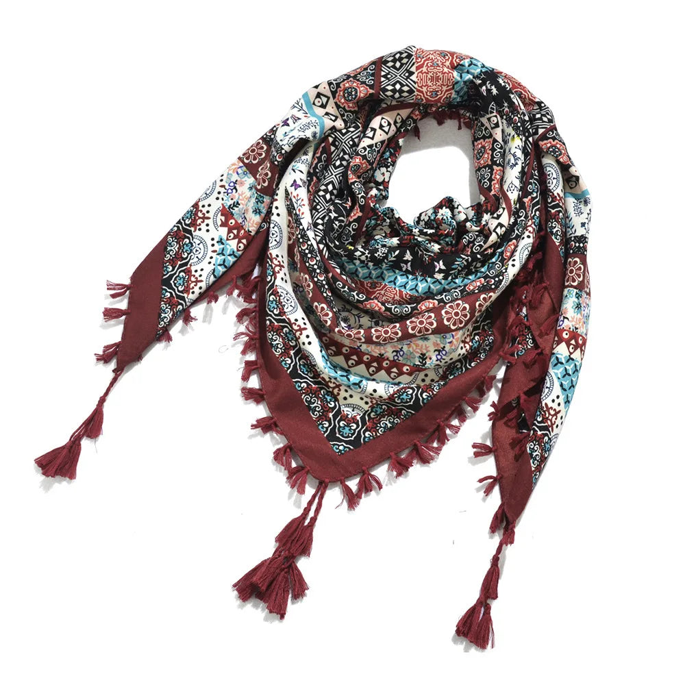 Oversized Bohemian Square Wrap Scarf – 3 Dreamy Prints (The One Scarf You’ll Wear 10 Ways) Wine Mosaic Oversized Bohemian Square Wrap Scarf – 3 Dreamy Prints (The One Scarf You’ll Wear 10 Ways) Scarves
