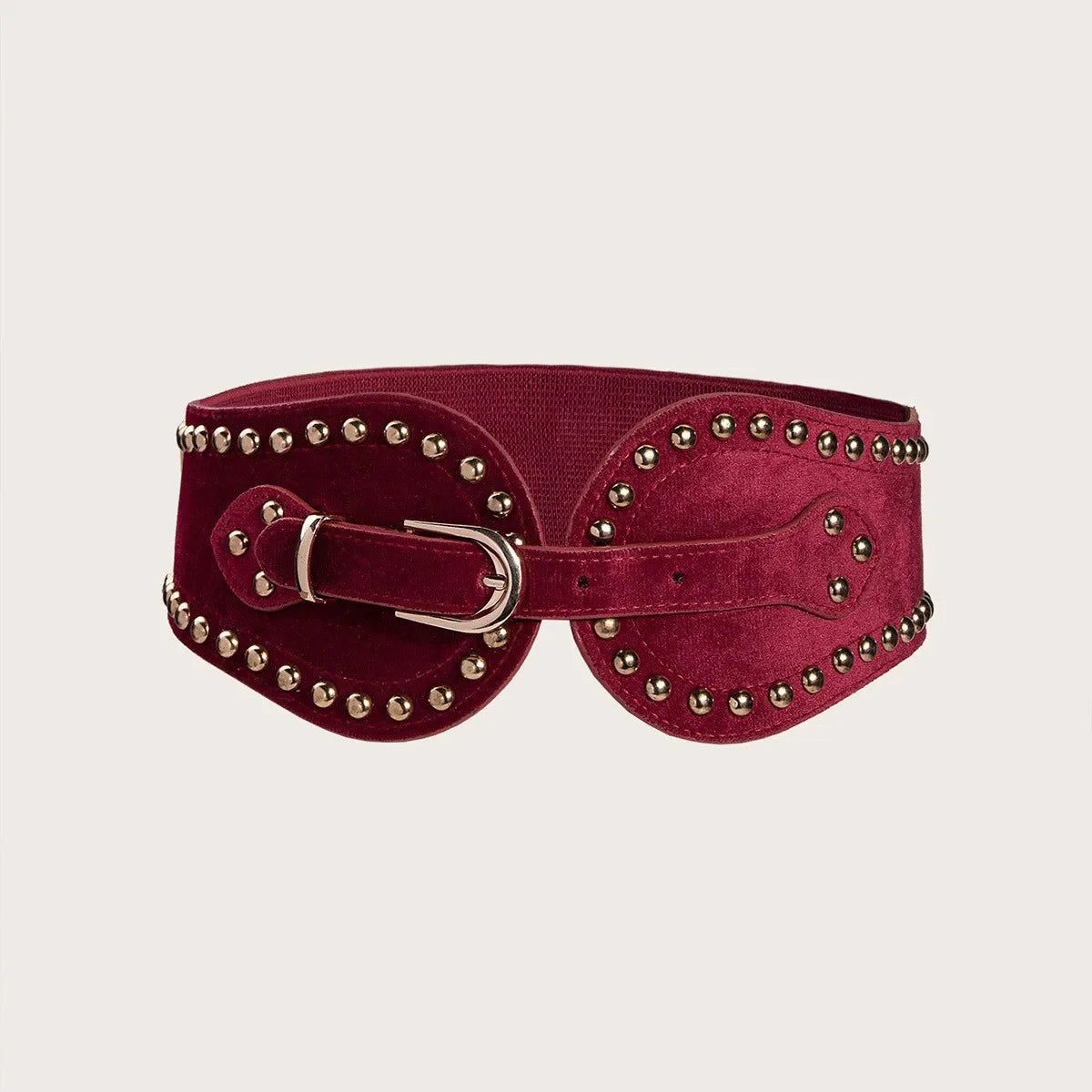 elvet Studded Corset Belt – Luxe Boho Waist Cincher (Black / Beige / Burgundy) Burgundy elvet Studded Corset Belt – Luxe Boho Waist Cincher (Black / Beige / Burgundy) Belts