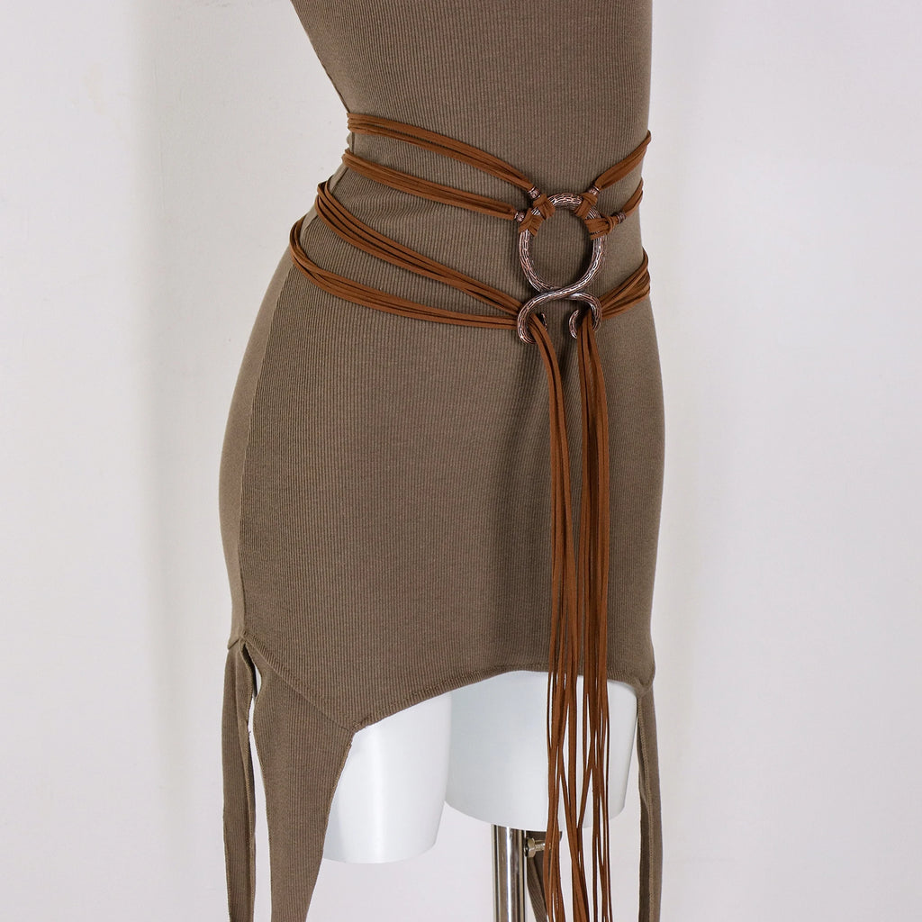 Forest Witch Wrap Belt – Moss Green or Desert Brown (The Ultimate Boho Tie)