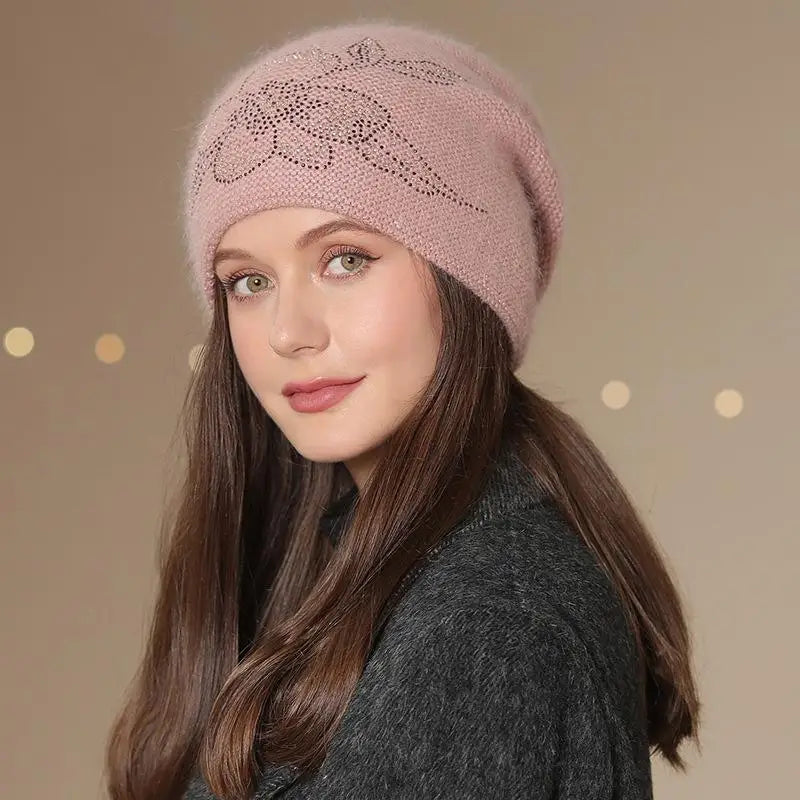 Crystal Rose Angora Beanie – 4 Winter Jewel Tones (The Cosy Luxe Hat You’ll Live In) Dusty Pink 55cm-60cm Crystal Rose Angora Beanie – 4 Winter Jewel Tones (The Cosy Luxe Hat You’ll Live In) Hats