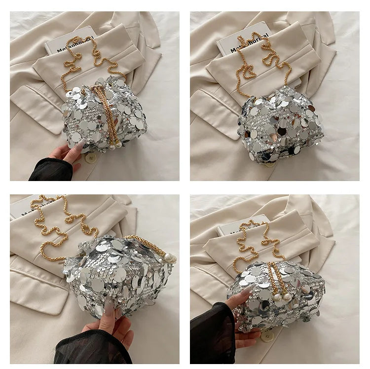 Stardust Sequin Mini Bucket Bag – 5 Party-Ready Shades (The Ultimate Gypsy Night Bag)