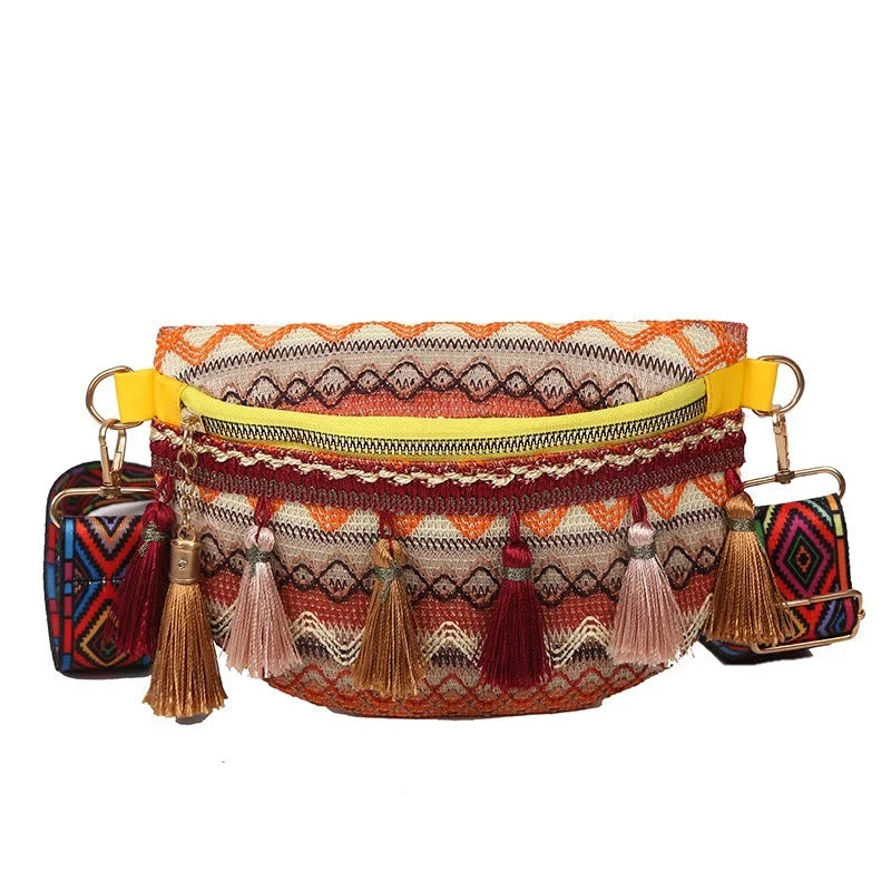 Wanderlust Festival Fanny Pack – Boho Tribal Rainbow (Hands-Free Gypsy Magic)