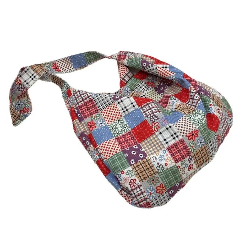 Patchwork Corduroy Tote Bag – Boho Slouchy Shoulder (Pattern 1 / Pattern 2) Patchwork Corduroy Tote Bag – Boho Slouchy Shoulder (Pattern 1 / Pattern 2) Bags