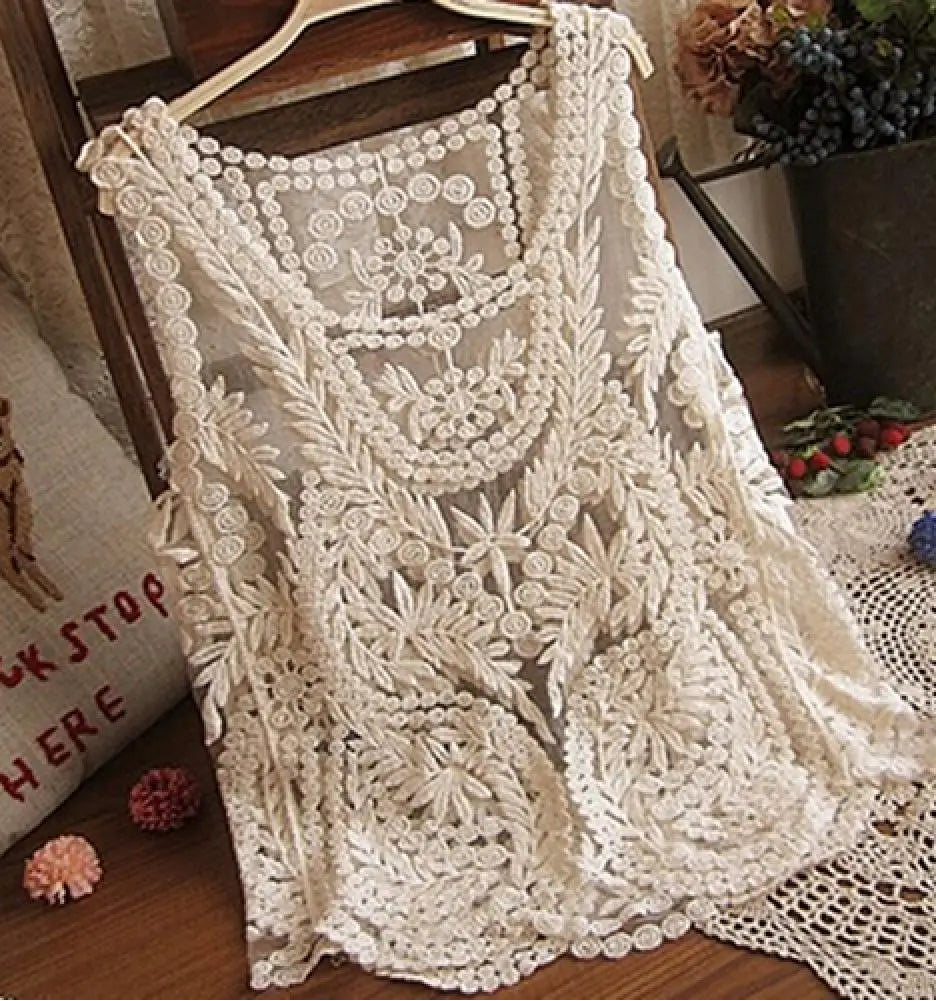 Floral Lace Crochet Top | Boho Festival Layer | Three Colours