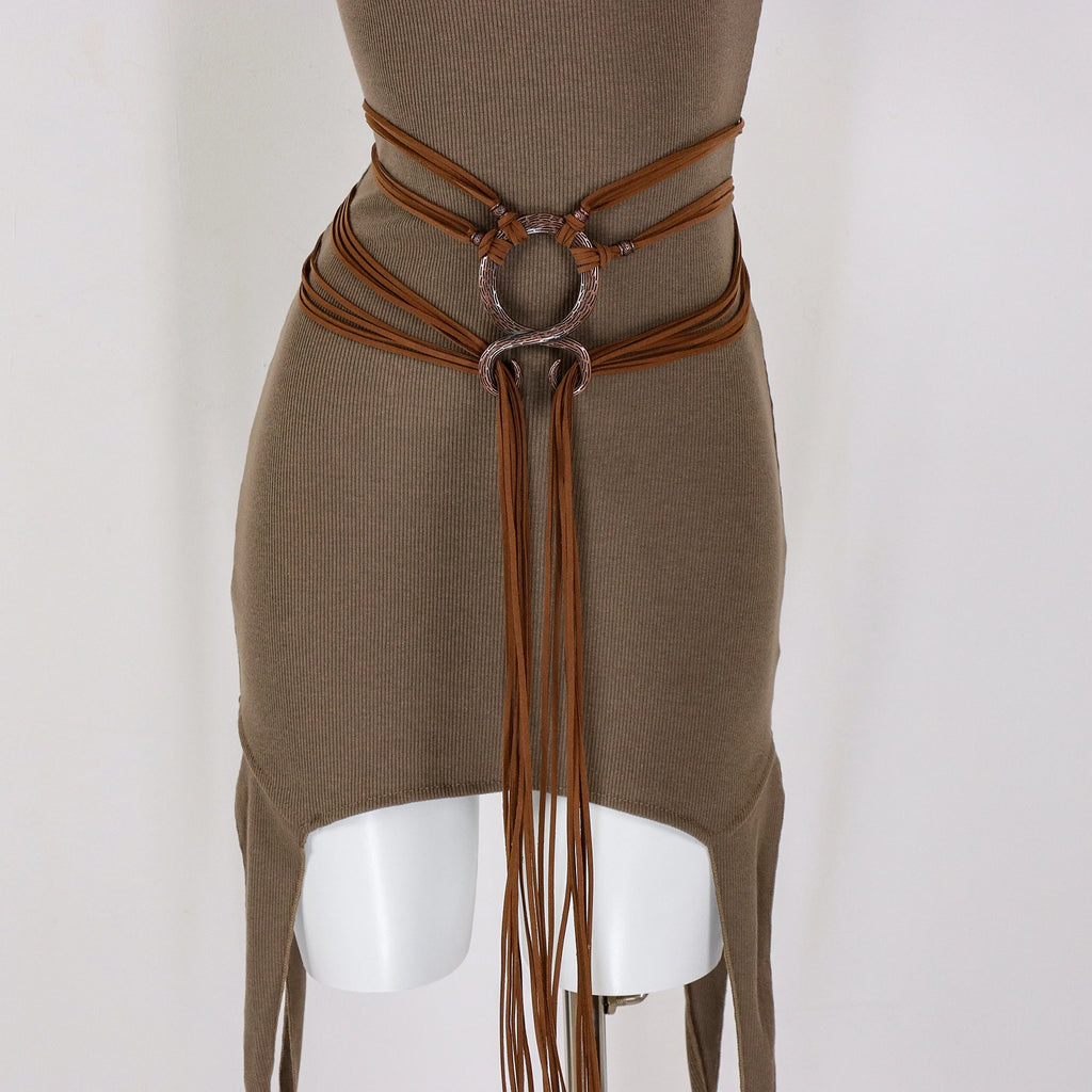 Forest Witch Wrap Belt – Moss Green or Desert Brown (The Ultimate Boho Tie)